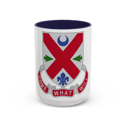 205 Engineer Battalion (U.S. Army) Accent Coffee Mug 15oz Navy - Go Mug Yourself