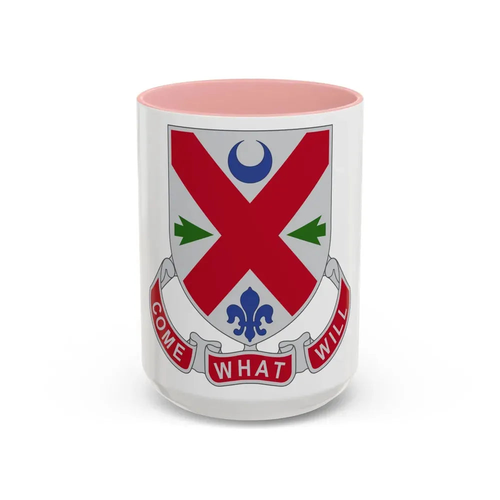 205 Engineer Battalion (U.S. Army) Accent Coffee Mug 15oz Pink - Go Mug Yourself