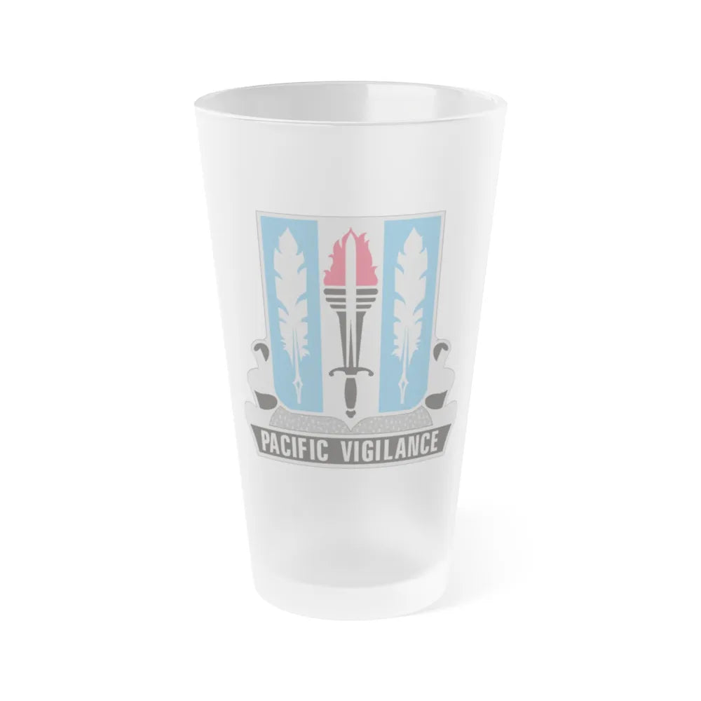 205 Military Intelligence Battalion (U.S. Army) Frosted Pint Glass 16oz-Go Mug Yourself