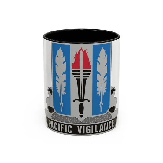 205 Military Intelligence Battalion (U.S. Army) Accent Coffee Mug 11oz Black - Go Mug Yourself