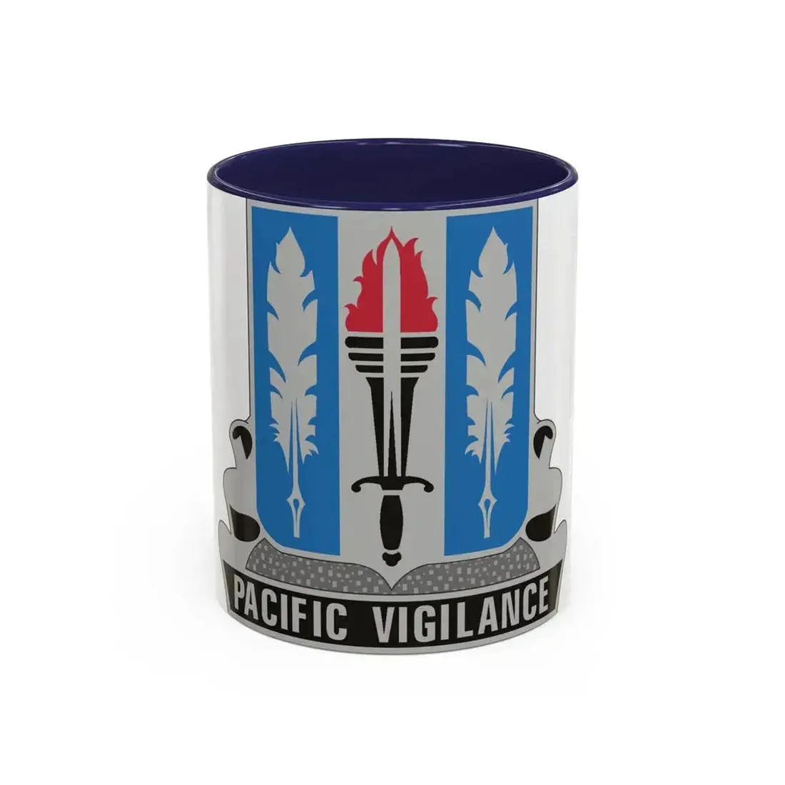 205 Military Intelligence Battalion (U.S. Army) Accent Coffee Mug 11oz Navy - Go Mug Yourself