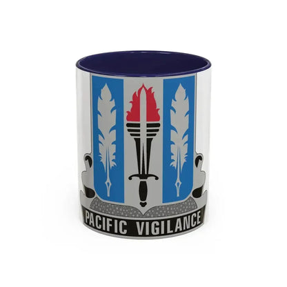 205 Military Intelligence Battalion (U.S. Army) Accent Coffee Mug 11oz Navy - Go Mug Yourself