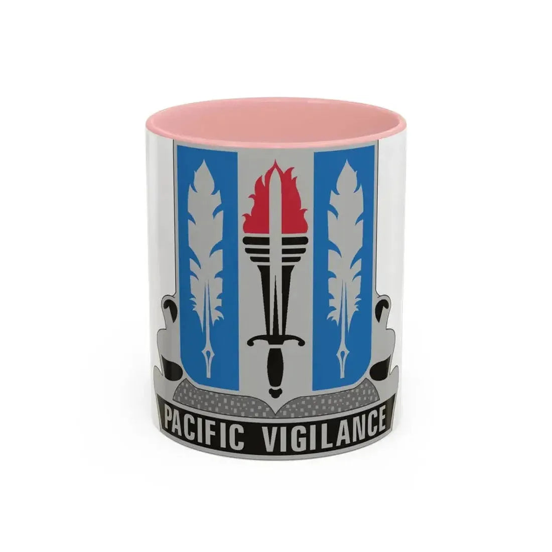205 Military Intelligence Battalion (U.S. Army) Accent Coffee Mug 11oz Pink - Go Mug Yourself