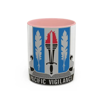 205 Military Intelligence Battalion (U.S. Army) Accent Coffee Mug 11oz Pink - Go Mug Yourself