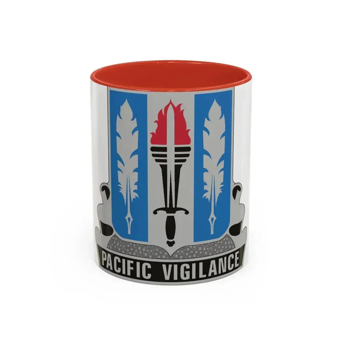 205 Military Intelligence Battalion (U.S. Army) Accent Coffee Mug 11oz Red - Go Mug Yourself