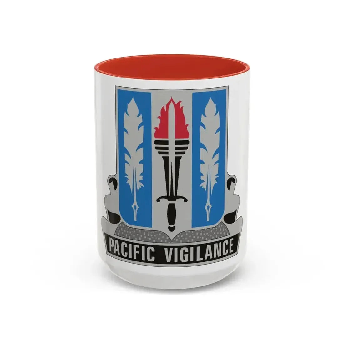 205 Military Intelligence Battalion (U.S. Army) Accent Coffee Mug 15oz Red - Go Mug Yourself
