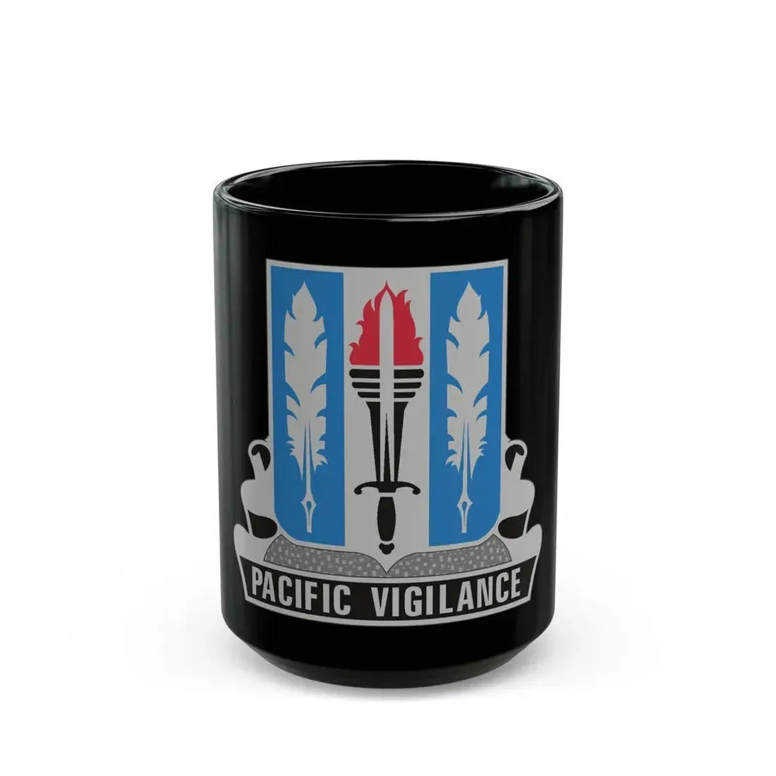 205 Military Intelligence Battalion (U.S. Army) Black Coffee Mug 15oz - Go Mug Yourself