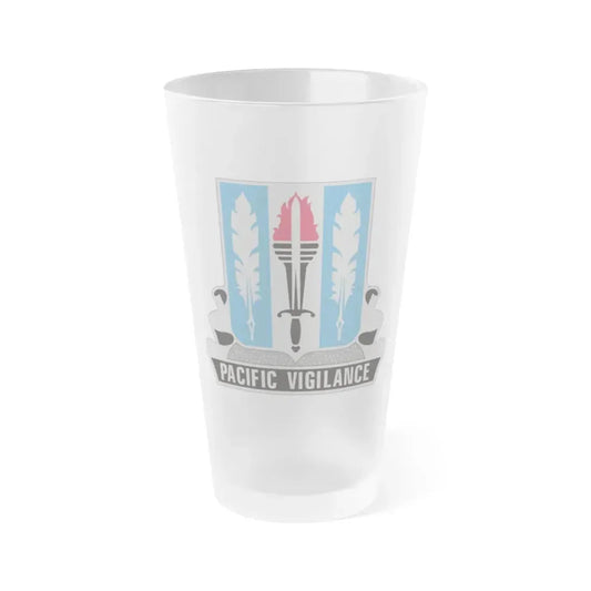 205 Military Intelligence Battalion (U.S. Army) Frosted Pint Glass 16oz Default Title - Go Mug Yourself