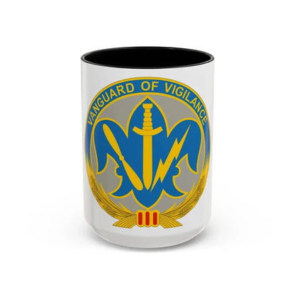 205 Military Intelligence Brigade 2 (U.S. Army) Accent Coffee Mug 15oz Black - Go Mug Yourself
