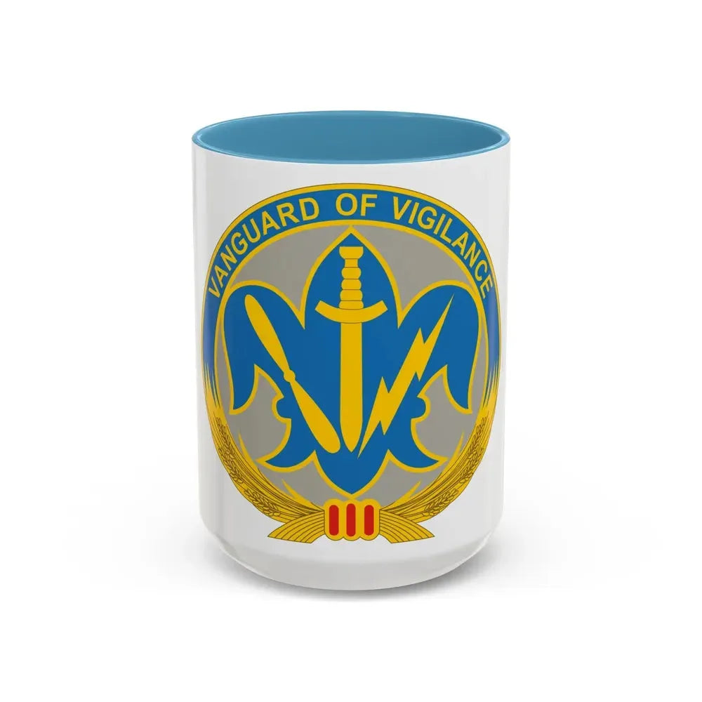 205 Military Intelligence Brigade 2 (U.S. Army) Accent Coffee Mug 15oz Light Blue - Go Mug Yourself
