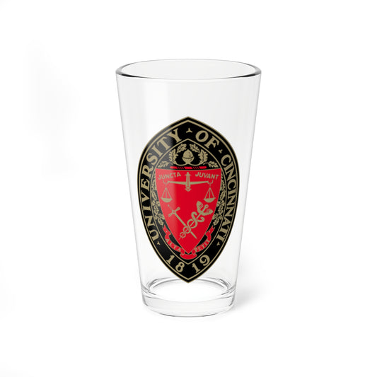 University of Cincinnati seal (United States) (Coat of Arms) Pint Glass 16oz