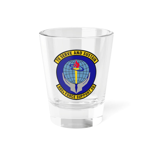 802d Force Support Squadron (U.S. Air Force) Shot Glass 1.5oz