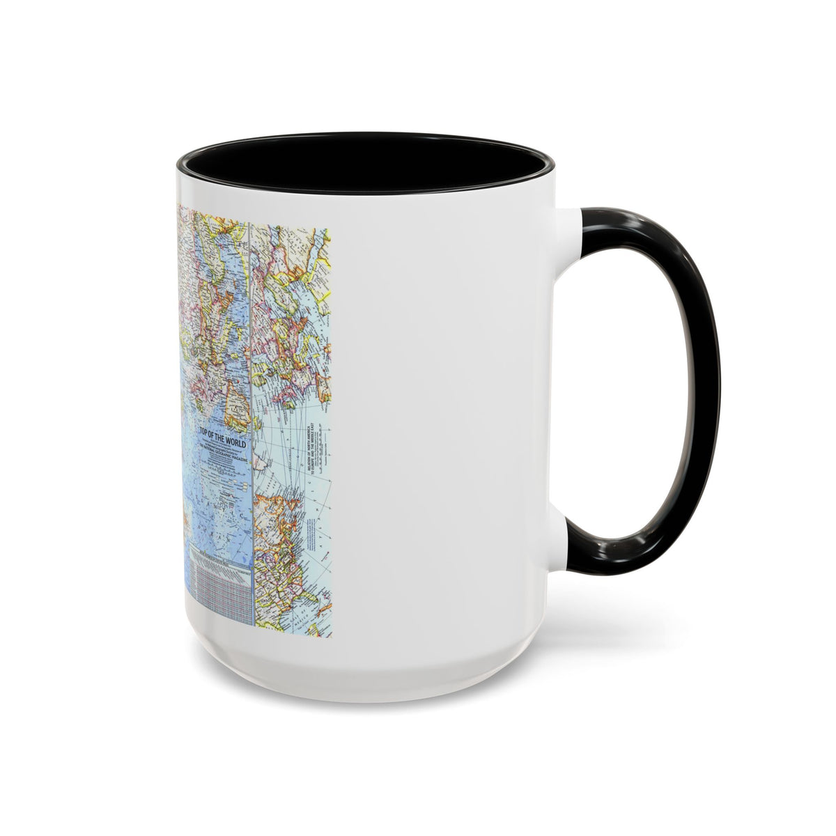 Top Of The World (1965) (Map) Accent Coffee Mug