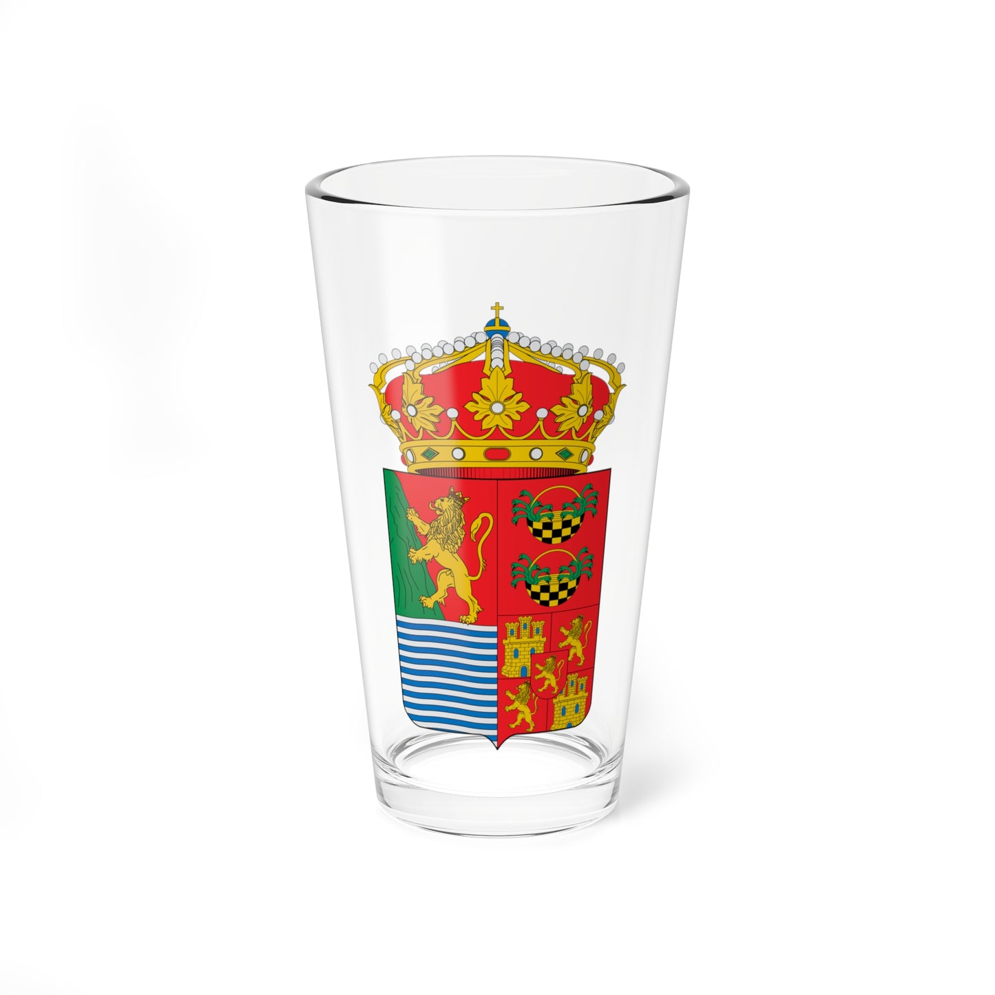Escudo de Frandovínez-Burgos (Spain) (Coat of Arms) Pint Glass 16oz