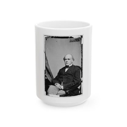Portrait Of Secretary Of The Treasury Salmon P. Chase, Officer Of The United States Government (U.S. Civil War) White Coffee Mug