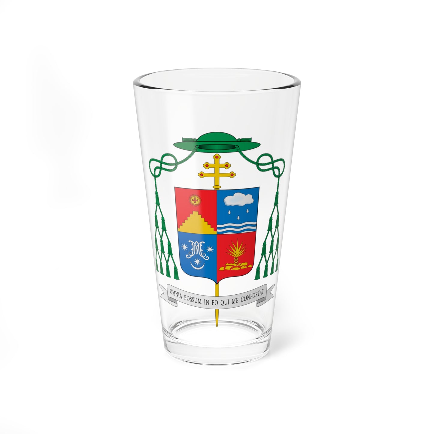 Escudo de Fermín Emilio Sosa Rodríguez (Spain) (Coat of Arms) Pint Glass 16oz