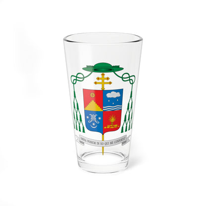 Escudo de Fermín Emilio Sosa Rodríguez (Spain) (Coat of Arms) Pint Glass 16oz