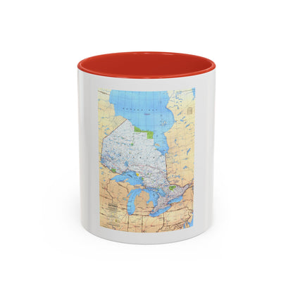 Canada - Ontario (1978) (Map) Accent Coffee Mug