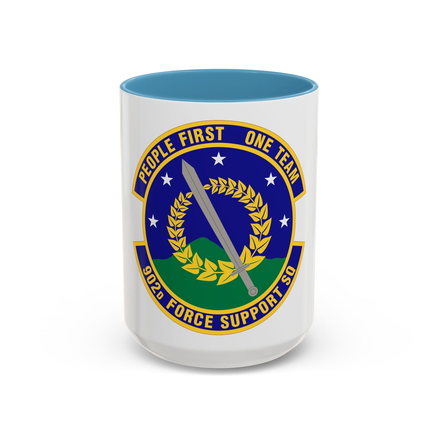 902d Force Support Squadron (U.S. Air Force) Accent Coffee Mug