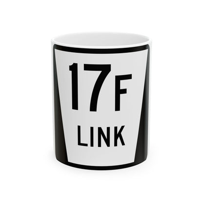 N LINK 17F (Nebraska) (Road Sign) White Coffee Mug