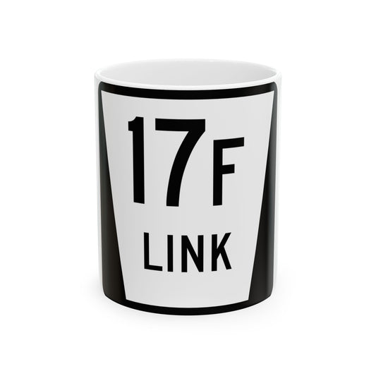 N LINK 17F (Nebraska) (Road Sign) White Coffee Mug