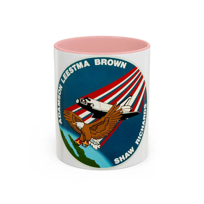 STS 28 (NASA) Accent Coffee Mug-11oz-Pink-Go Mug Yourself