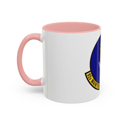 92 Maintenance Operations Squadron AMC (U.S. Air Force) Accent Coffee Mug