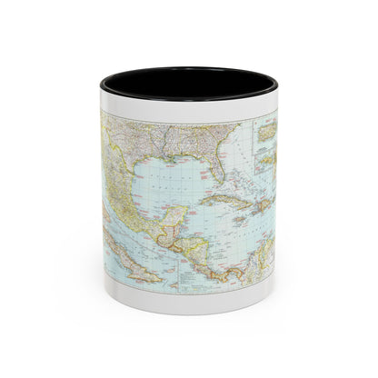 Central America & West Indies (1939) (Map) Accent Coffee Mug