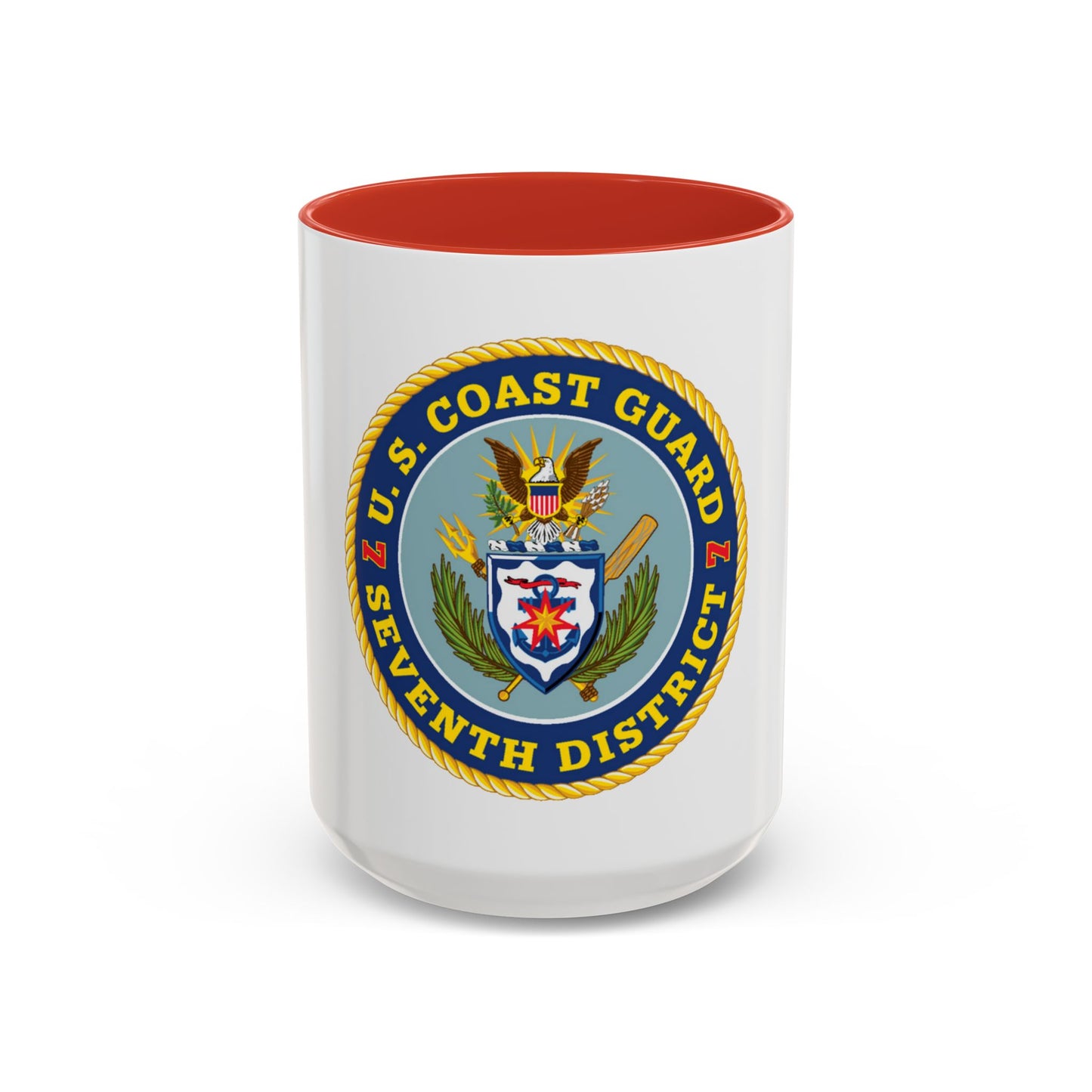 USCG Seventh District (U.S. Coast Guard) Accent Coffee Mug