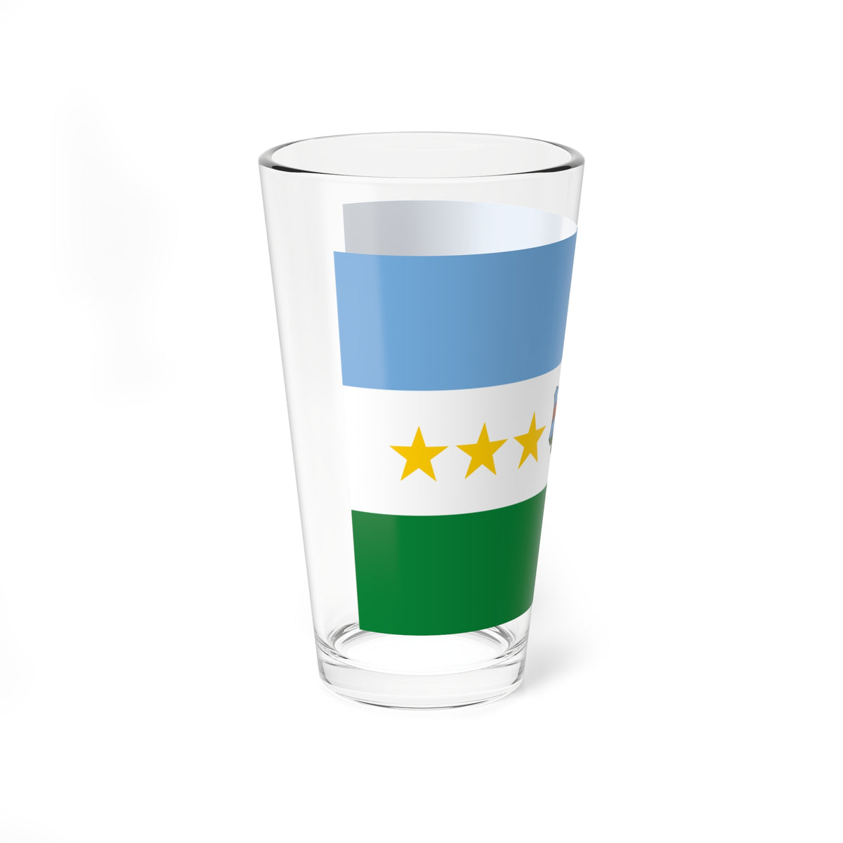 Bandera del Municipio Monagas Anzoategui (Venezuela) Pint Glass 16oz