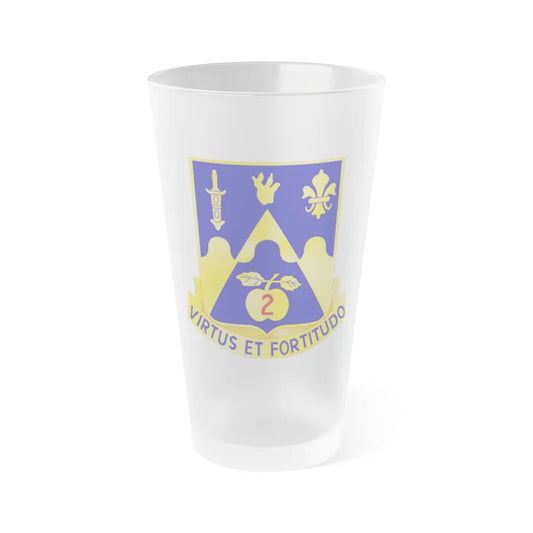 205th Armor Regiment (U.S. Army) Frosted Pint Glass 16oz-Go Mug Yourself