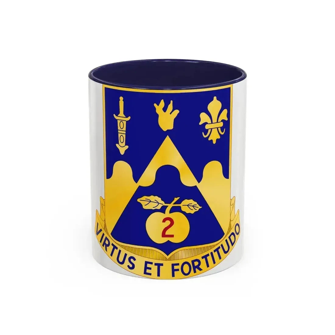 205th Armor Regiment (U.S. Army) Accent Coffee Mug 11oz Navy - Go Mug Yourself