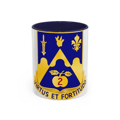 205th Armor Regiment (U.S. Army) Accent Coffee Mug 11oz Navy - Go Mug Yourself