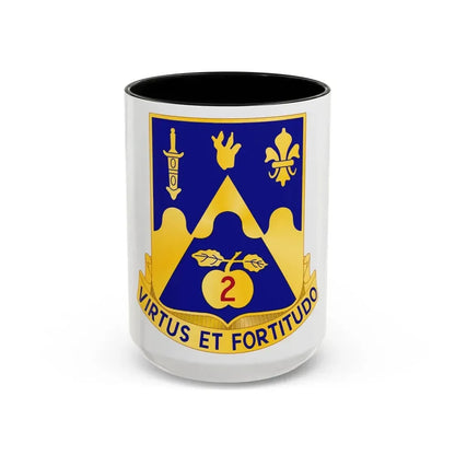 205th Armor Regiment (U.S. Army) Accent Coffee Mug 15oz Black - Go Mug Yourself