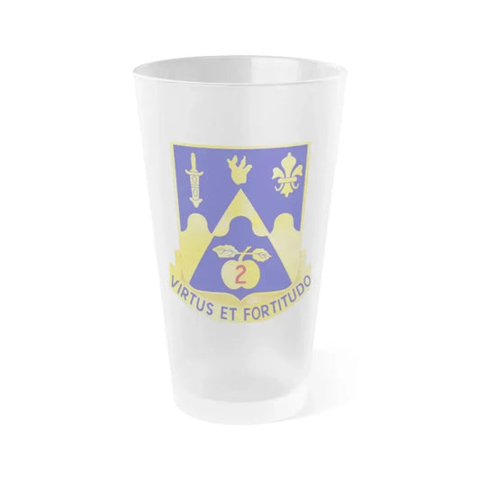205th Armor Regiment (U.S. Army) Frosted Pint Glass 16oz Default Title - Go Mug Yourself