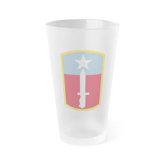 205TH INFANTRY BRIGADE (U.S. Army) Frosted Pint Glass 16oz-Go Mug Yourself