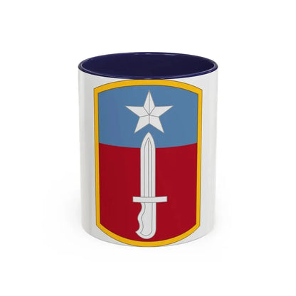 205TH INFANTRY BRIGADE (U.S. Army) Accent Coffee Mug 11oz Navy - Go Mug Yourself