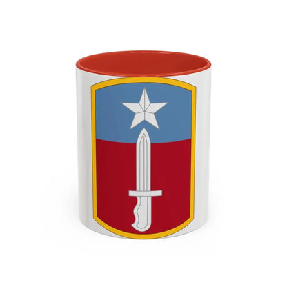 205TH INFANTRY BRIGADE (U.S. Army) Accent Coffee Mug 11oz Red - Go Mug Yourself