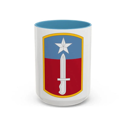 205TH INFANTRY BRIGADE (U.S. Army) Accent Coffee Mug 15oz Light Blue - Go Mug Yourself