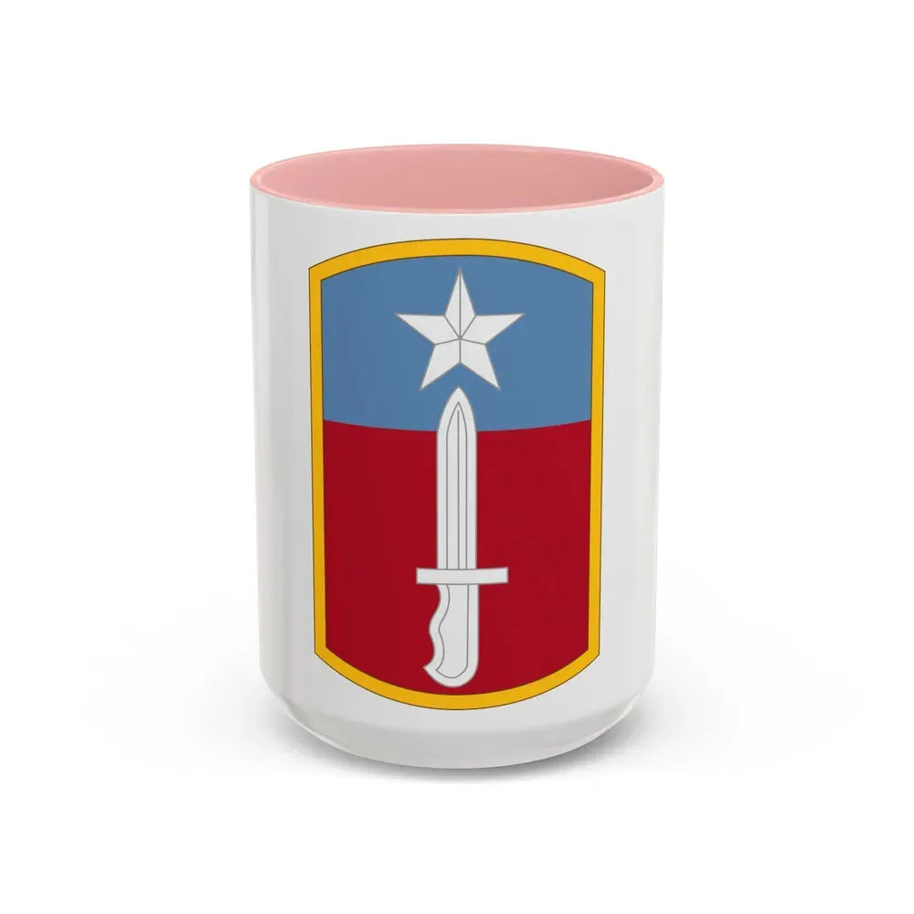 205TH INFANTRY BRIGADE (U.S. Army) Accent Coffee Mug 15oz Pink - Go Mug Yourself