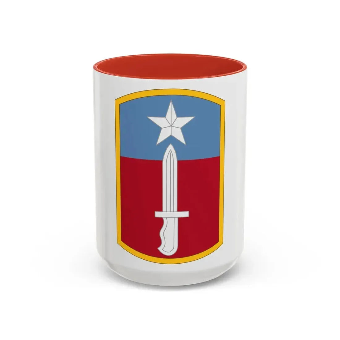 205TH INFANTRY BRIGADE (U.S. Army) Accent Coffee Mug 15oz Red - Go Mug Yourself