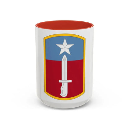 205TH INFANTRY BRIGADE (U.S. Army) Accent Coffee Mug 15oz Red - Go Mug Yourself