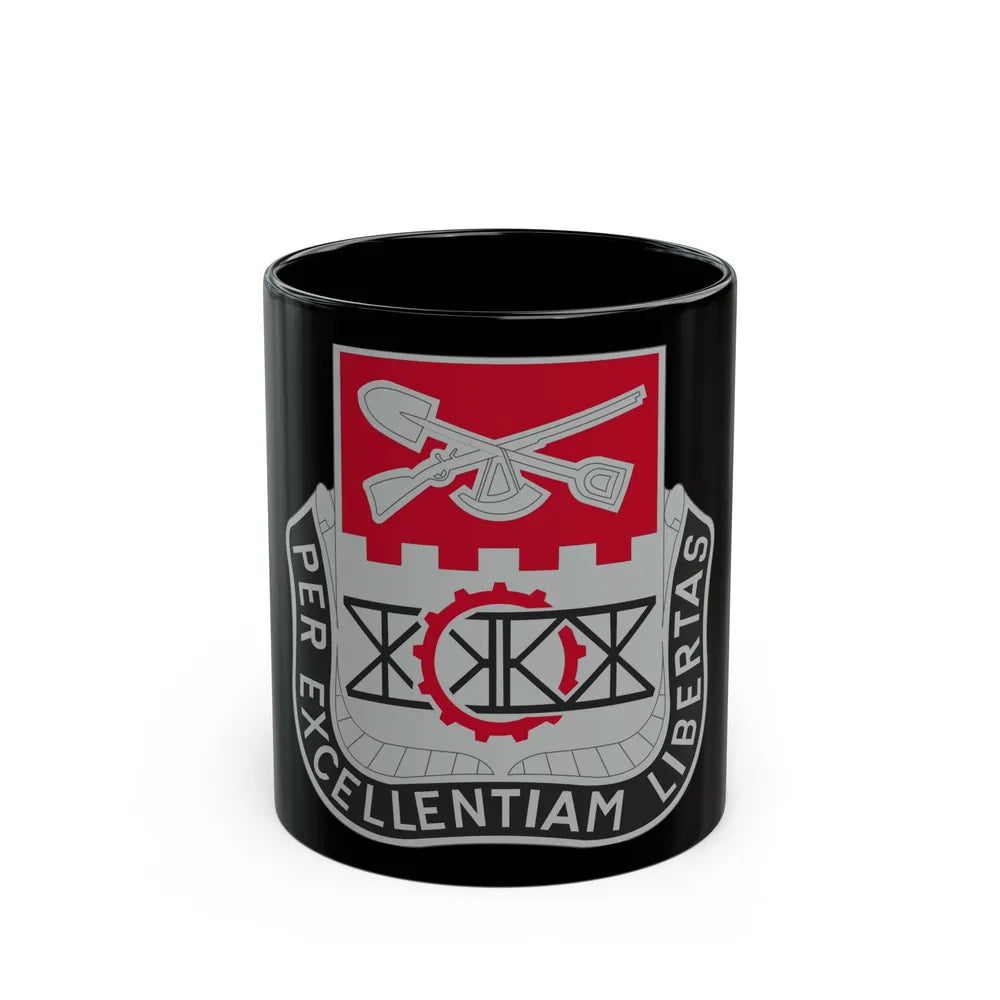 206 Engineer Battalion (U.S. Army) Black Coffee Mug-11oz-Go Mug Yourself