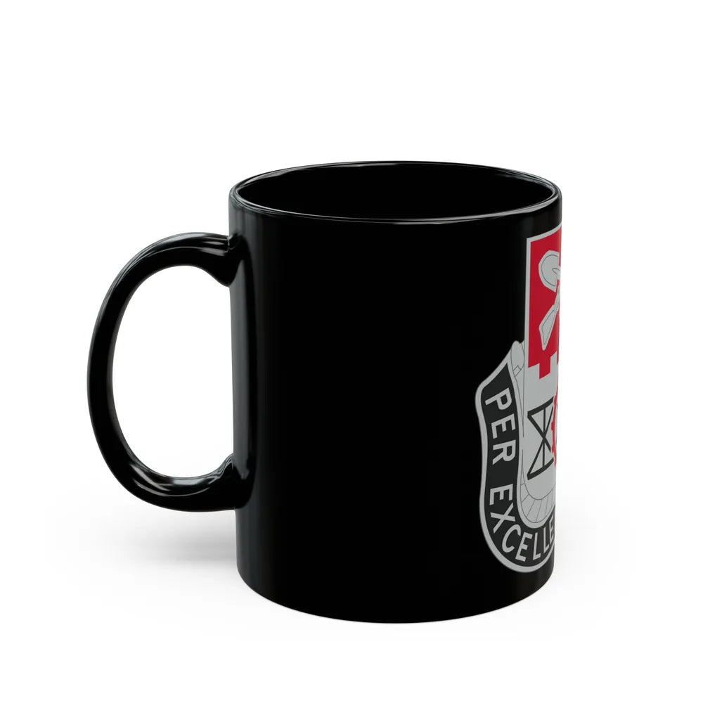 206 Engineer Battalion (U.S. Army) Black Coffee Mug-Go Mug Yourself