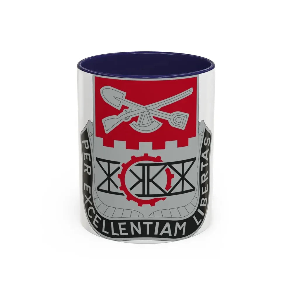 206 Engineer Battalion (U.S. Army) Accent Coffee Mug 11oz Navy - Go Mug Yourself
