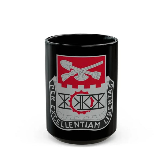 206 Engineer Battalion (U.S. Army) Black Coffee Mug 15oz - Go Mug Yourself