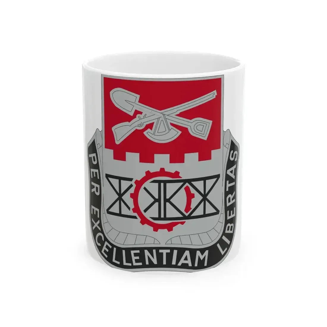 206 Engineer Battalion (U.S. Army) White Coffee Mug 11oz - Go Mug Yourself