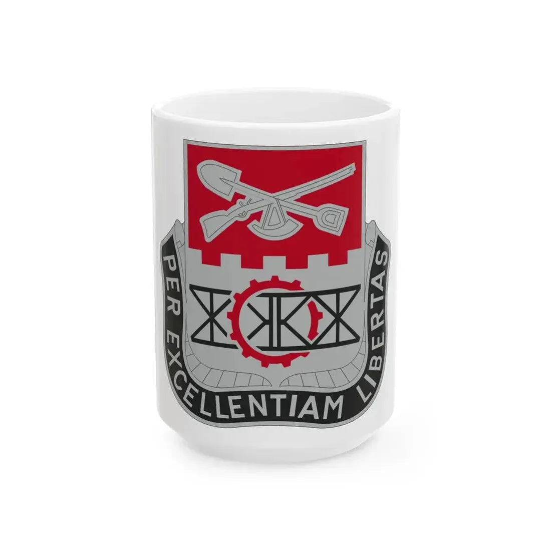 206 Engineer Battalion (U.S. Army) White Coffee Mug 15oz - Go Mug Yourself