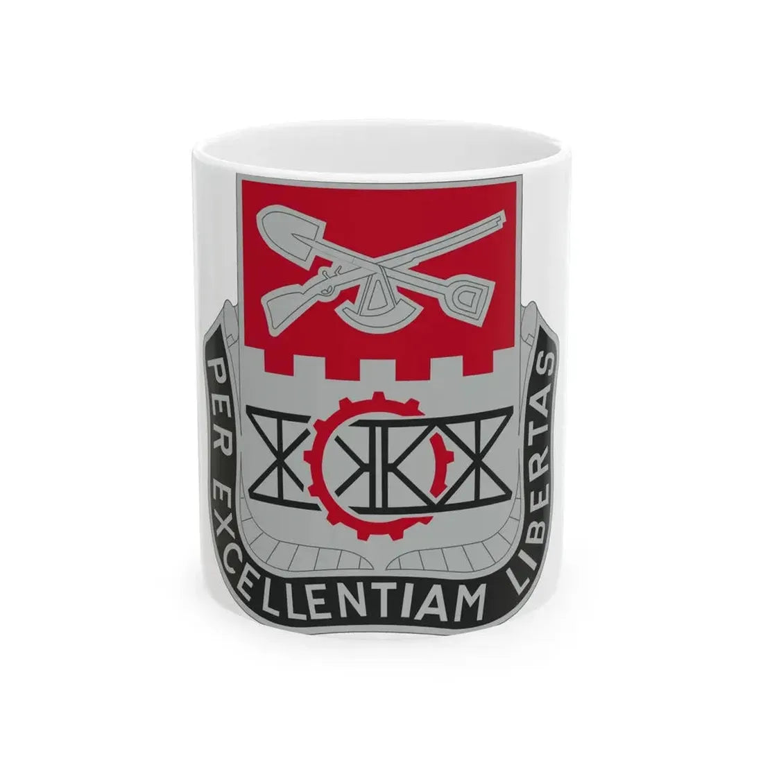 206 Engineer Battalion (U.S. Army) White Coffee Mug - Go Mug Yourself