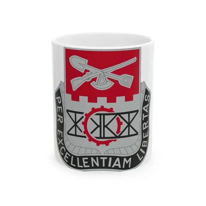 206 Engineer Battalion (U.S. Army) White Coffee Mug - Go Mug Yourself